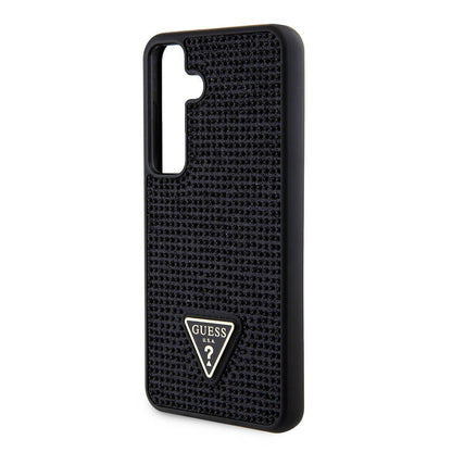 Fodral för Samsung Galaxy S24+ S926, Guess, Rhinestone Triangle Logo, Svart