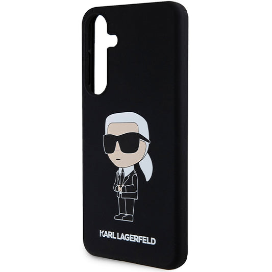 Case for Samsung Galaxy S24+ S926, Karl Lagerfeld, Silicone Ikonik NFT, Black