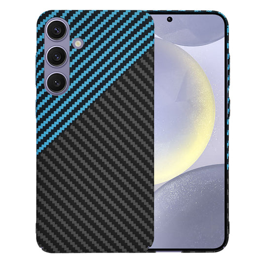 Fodral för Samsung Galaxy S24+ S926, Techsuit, Carbonite FiberShell, Svart Bleu