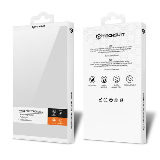 Fodral för Samsung Galaxy S24+ S926, Techsuit, Carbonite FiberShell, Röd