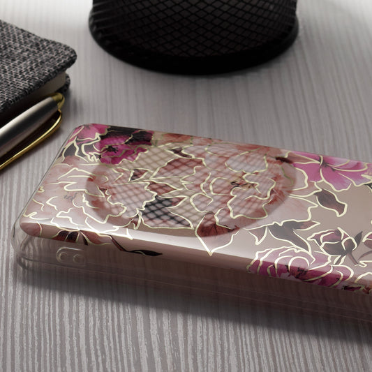Fodral för Samsung Galaxy S24+ S926, Techsuit, Marble, Beige