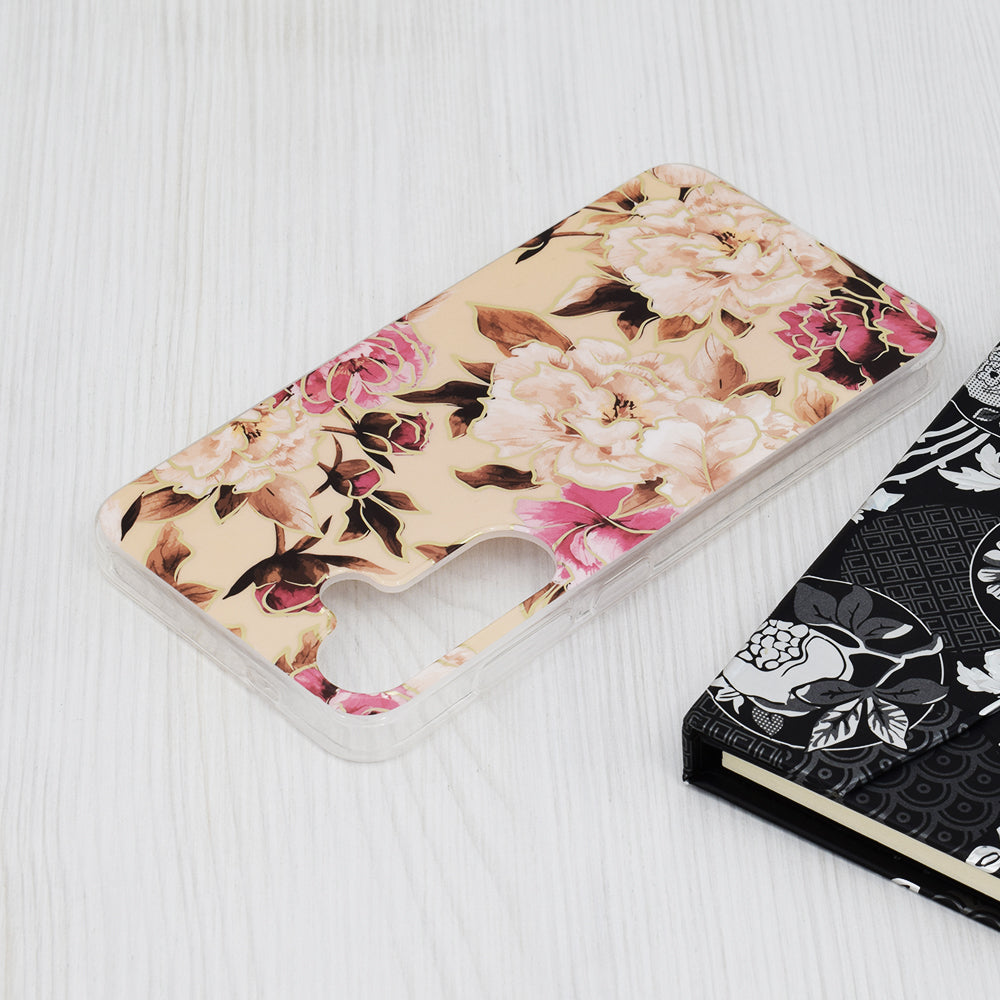 Fodral för Samsung Galaxy S24+ S926, Techsuit, Marble, Beige
