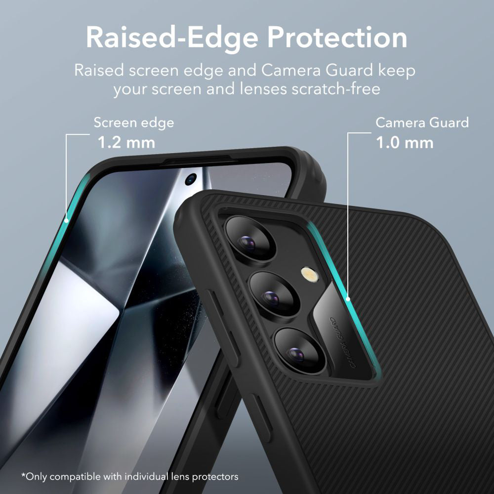 Skyddsfodral för Samsung Galaxy S24 S921, ESR, Air Shield Boost Kickstand, Svart