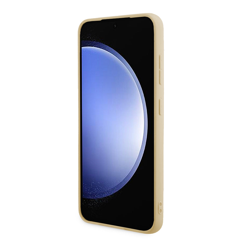 Fodral för Samsung Galaxy S24 S921, Guess, Glitter Script, Guld