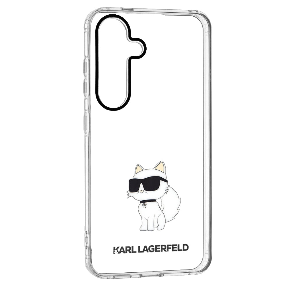 Skyddsfodral för Samsung Galaxy S24 S921, Karl Lagerfeld, IML Luxury Choupette, Transparent