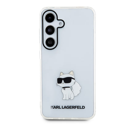 Skyddsfodral för Samsung Galaxy S24 S921, Karl Lagerfeld, IML Luxury Choupette, Transparent