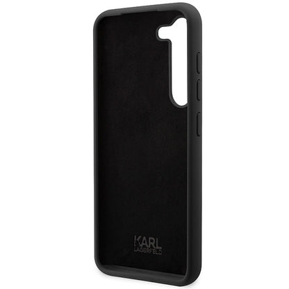 Fodral för Samsung Galaxy S24 S921, Karl Lagerfeld, Silicone Choupette NFT, Svart