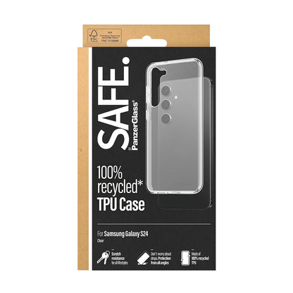 Skyddsfodral för Samsung Galaxy S24 S921, PanzerGlass, Safe., Transparent