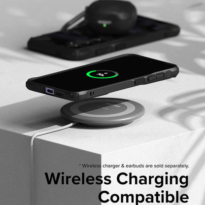 Case for Samsung Galaxy S24 S921, Ringke, Fusion X, Black