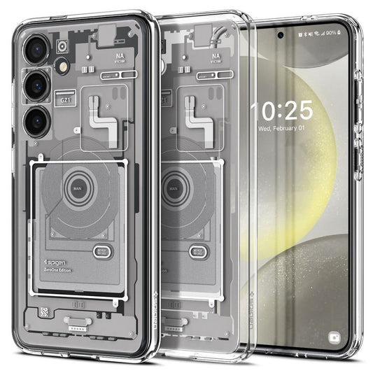 Skyddsfodral för Samsung Galaxy S24 S921, Spigen, Ultra Hybrid Zero One, Vit