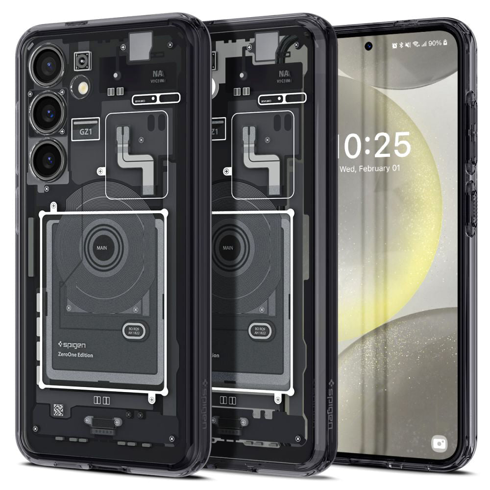 Skyddsfodral för Samsung Galaxy S24 S921, Spigen, Ultra Hybrid Zero One, Mattsvart ACS07350
