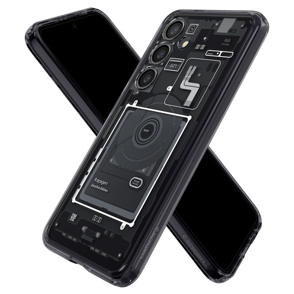 Skyddsfodral för Samsung Galaxy S24 S921, Spigen, Ultra Hybrid Zero One, Mattsvart ACS07350