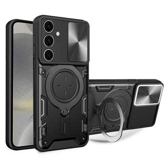 Fodral för Samsung Galaxy S24 S921, Techsuit, CamGuard Pro, Svart