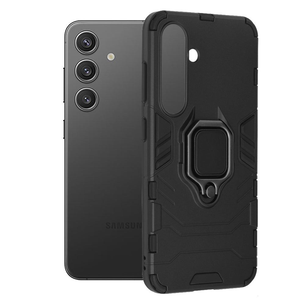 Skyddsfodral för Samsung Galaxy S24 S921, Techsuit, Shield, Svart