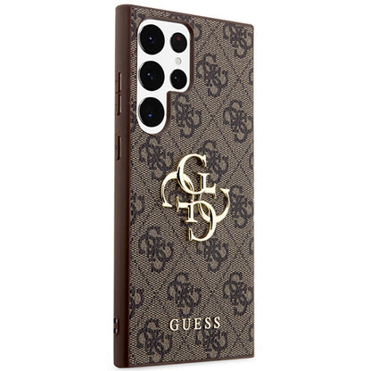 Fodral för Samsung Galaxy S24 Ultra S928, Guess, 4G Big Logo, Brun