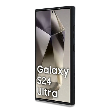 Fodral för Samsung Galaxy S24 Ultra S928, Karl Lagerfeld, Silicone Choupette Metal, Svart