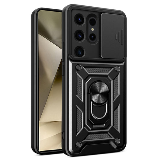Fodral för Samsung Galaxy S24 Ultra S928, Techsuit, CamShield, Svart