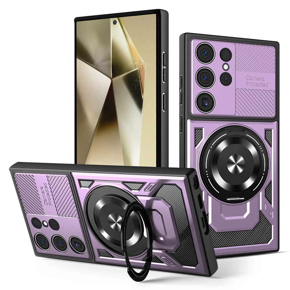 Fodral för Samsung Galaxy S24 Ultra S928, Techsuit, RuggedCam, Lila