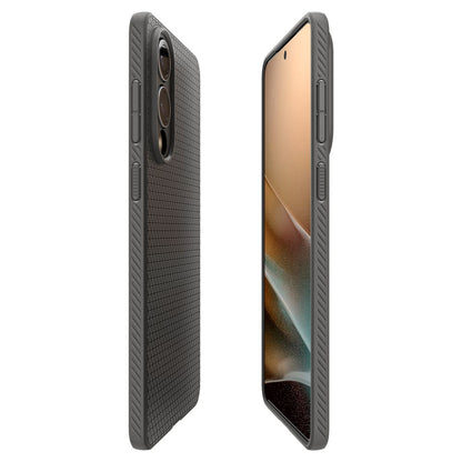 Fodral för Samsung Galaxy S25 Edge S937, Spigen, Liquid Air, Grå