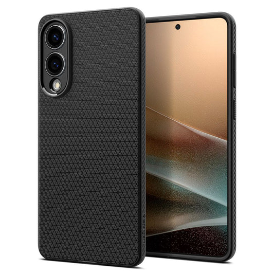 Fodral för Samsung Galaxy S25 Edge S937, Spigen, Liquid Air, Mattsvart ACS09420