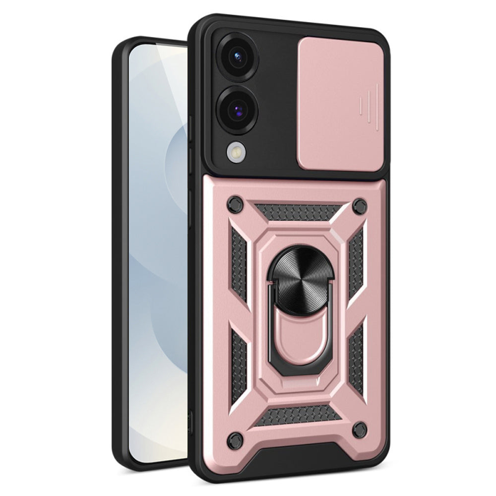 Fodral för Samsung Galaxy S25 Edge S937, Techsuit, CamShield, Rosa