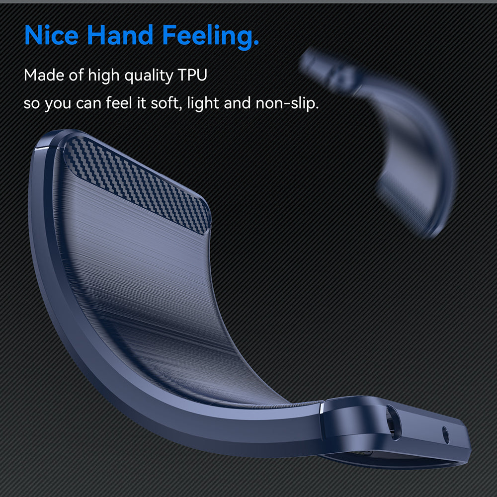 Case for Samsung Galaxy S25 Edge S937, Techsuit, Carbon, Blue