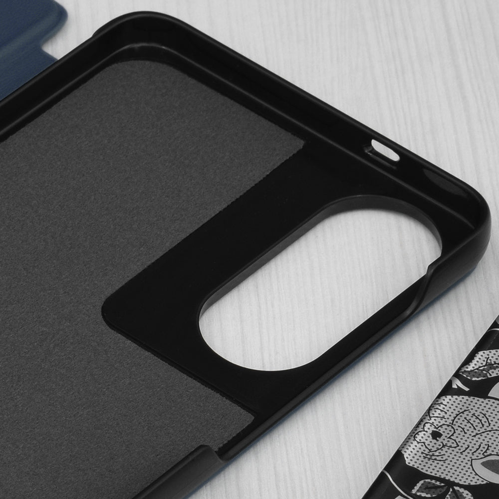 Fodral för Samsung Galaxy S25 Edge S937, Techsuit, eFold, Mörkblå
