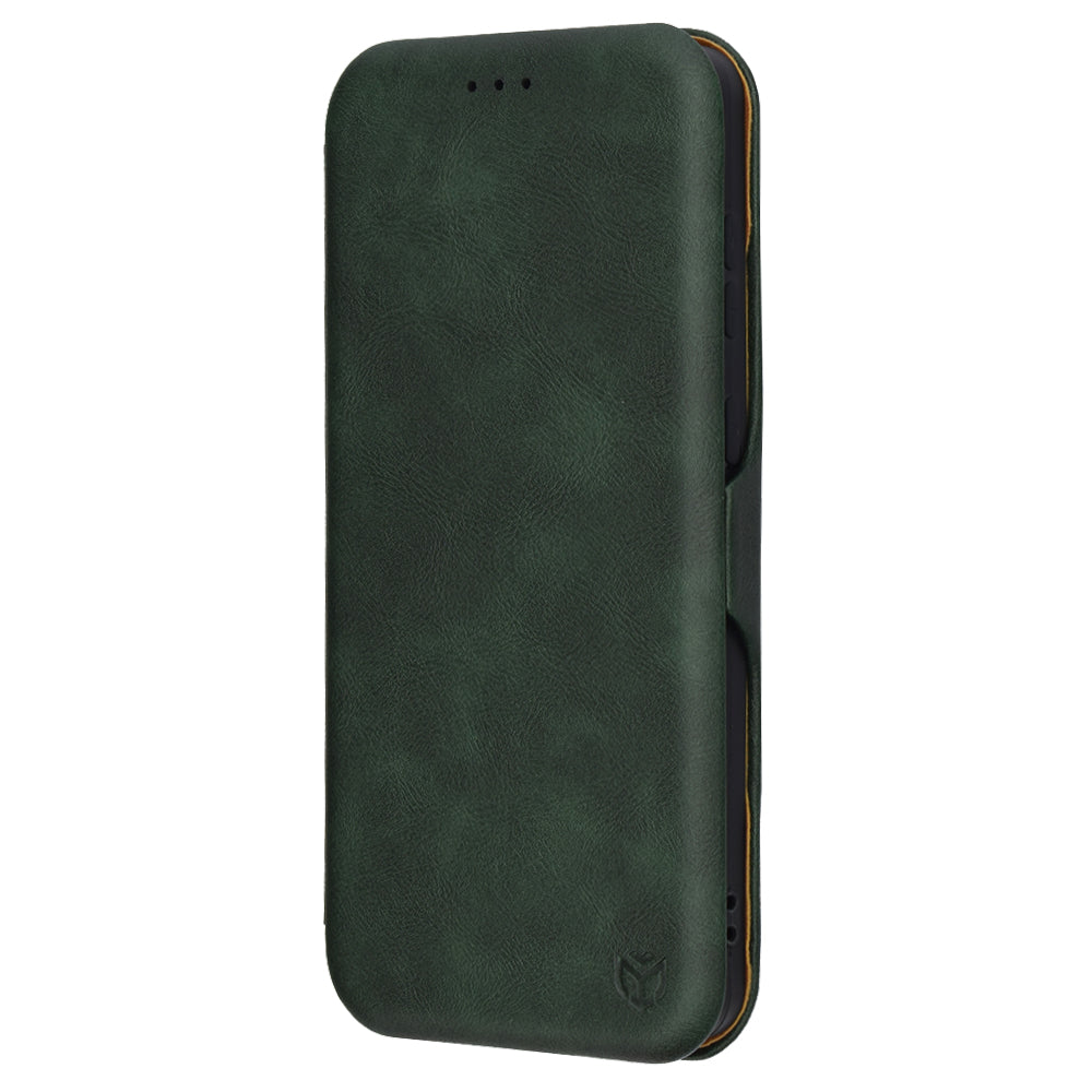 Fodral för Samsung Galaxy S25 Edge S937, Techsuit, Safe Wallet Plus, Grön