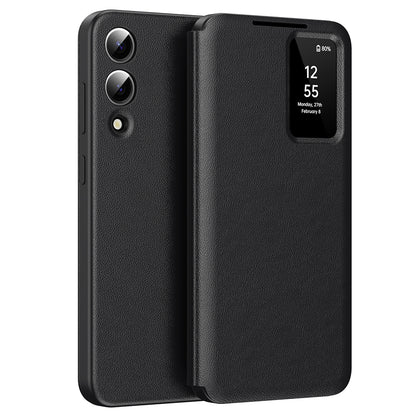 Fodral för Samsung Galaxy S25 Edge S937, Techsuit, SmartView, Svart