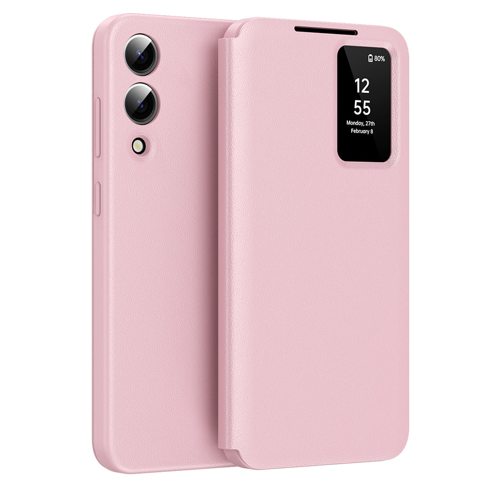 Fodral för Samsung Galaxy S25 Edge S937, Techsuit, SmartView, Rosa