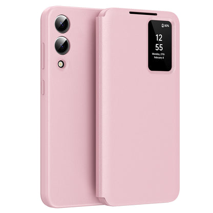 Fodral för Samsung Galaxy S25 Edge S937, Techsuit, SmartView, Rosa