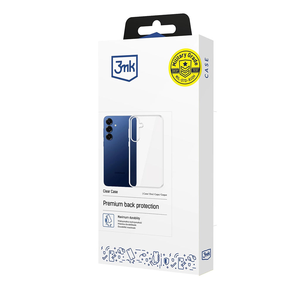 Skyddsfodral för Samsung Galaxy S25 FE, 3MK, Klar, Transparent