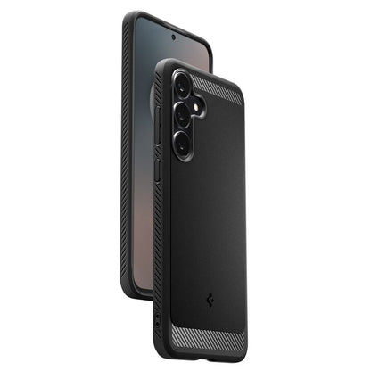 Skyddsfodral för Samsung Galaxy S25 FE, Spigen, Rugged Armor, Mattsvart ACS10025