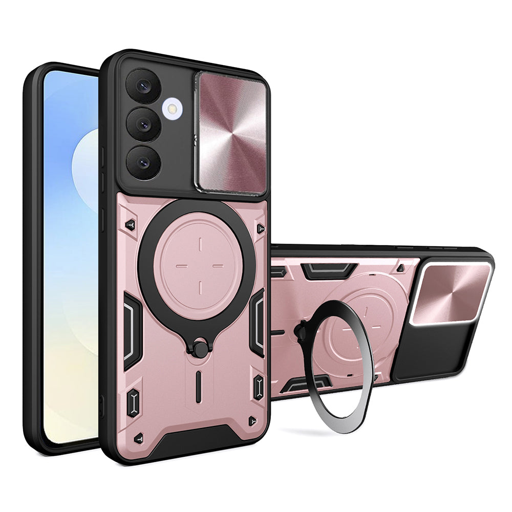 Fodral för Samsung Galaxy S25 FE, Techsuit, CamGuard Pro, Rosa