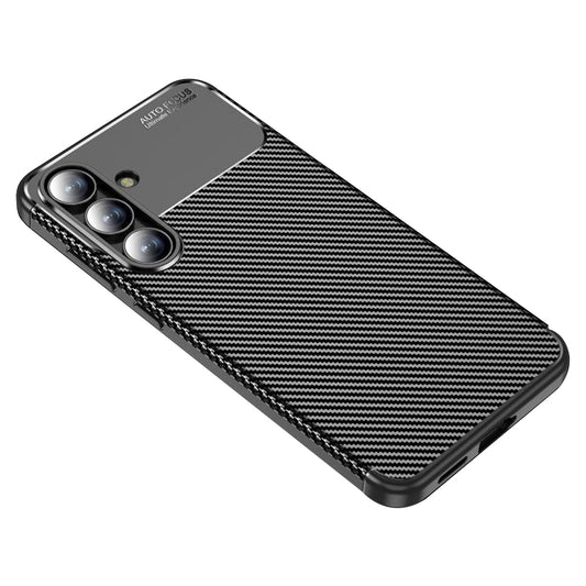 Fodral för Samsung Galaxy S25 FE, Techsuit, CarbonFiber, Svart