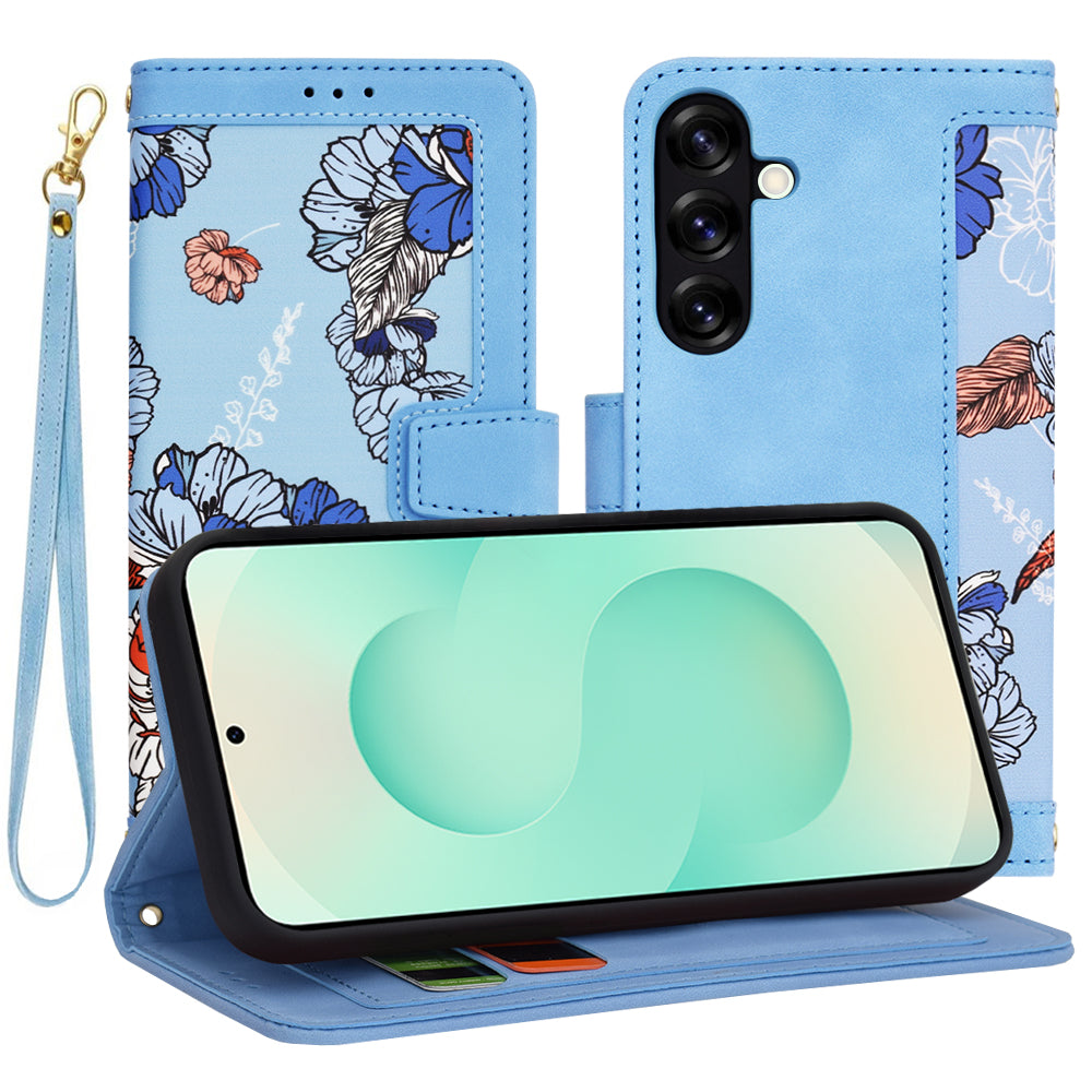 Fodral för Samsung Galaxy S25+ S936, Techsuit, FlipCraft, Blå