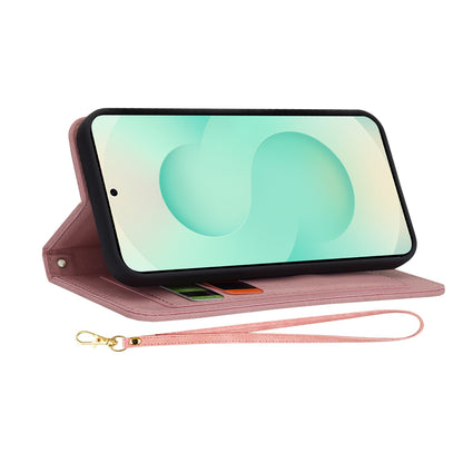 Fodral för Samsung Galaxy S25+ S936, Techsuit, FlipCraft, Rosa