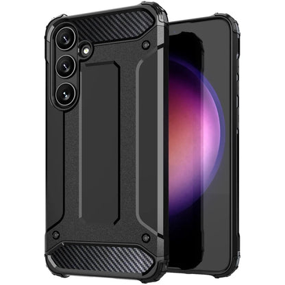Fodral för Samsung Galaxy S25+ S936, Techsuit, Hybrid Armor, Svart