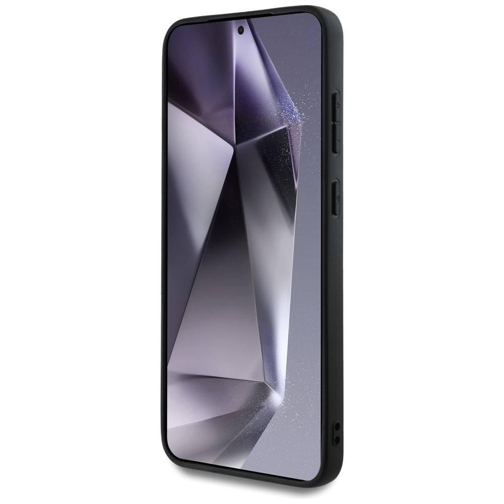 Fodral för Samsung Galaxy S25 S931, Guess, Glitter Big 4G Script, Guld