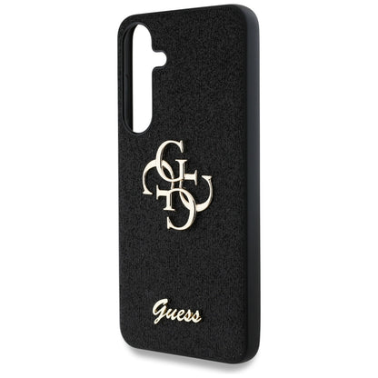 Case for Samsung Galaxy S25 S931, Guess, Glitter Big 4G Script, Black
