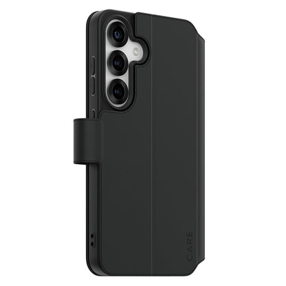 Case for Samsung Galaxy S25 S931, PanzerGlass, Care Feature Kickstand Wallet, Black