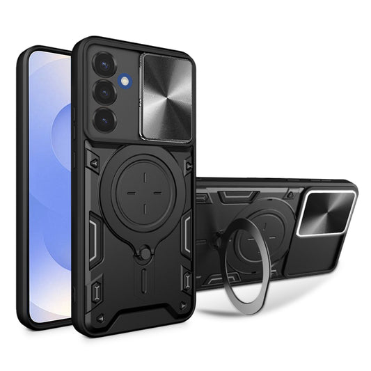 Fodral för Samsung Galaxy S25 S931, Techsuit, CamGuard Pro, Svart