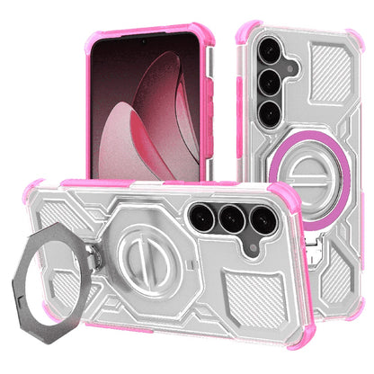 Fodral för Samsung Galaxy S25 S931, Techsuit, Carbon Shield Pro, Rosa