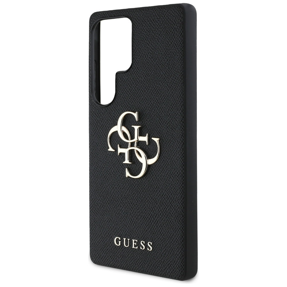 Fodral för Samsung Galaxy S25 Ultra S938, Guess, 4G Grained Big and Classic Logo, Svart
