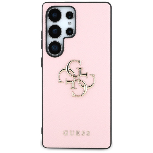Fodral för Samsung Galaxy S25 Ultra S938, Guess, 4G Grained Big and Classic Logo, Rosa
