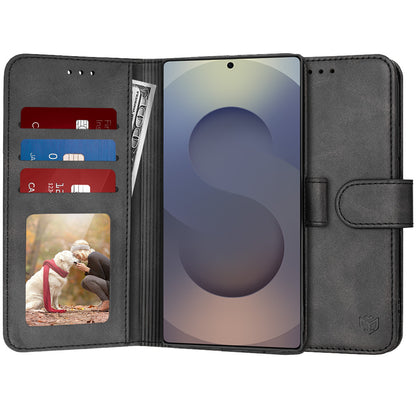 Fodral för Samsung Galaxy S25 Ultra S938, Techsuit, Diary Book, Svart