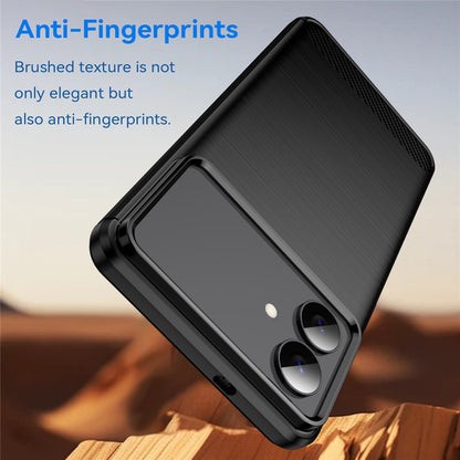 Skyddsfodral för Samsung Galaxy S26 Edge, Techsuit, Kolfiber, Svart