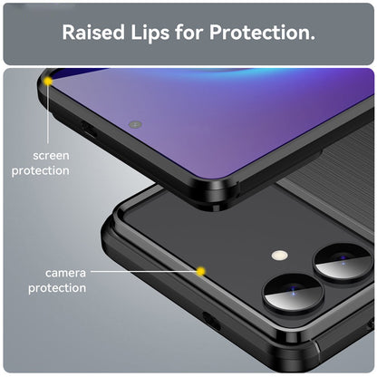 Skyddsfodral för Samsung Galaxy S26 Edge, Techsuit, Kolfiber, Svart