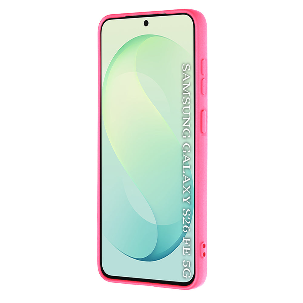Fodral för Samsung Galaxy S26 FE S741 / S25 FE, Techsuit, SoftFlex, mörkrosa