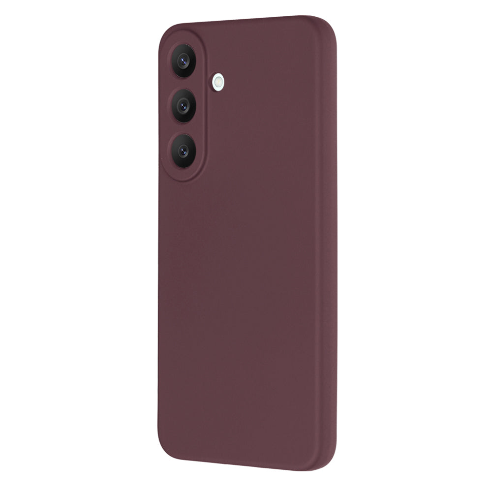 Skal till Samsung Galaxy S26 FE S741 / S25 FE, Techsuit, SoftFlex, vinröd
